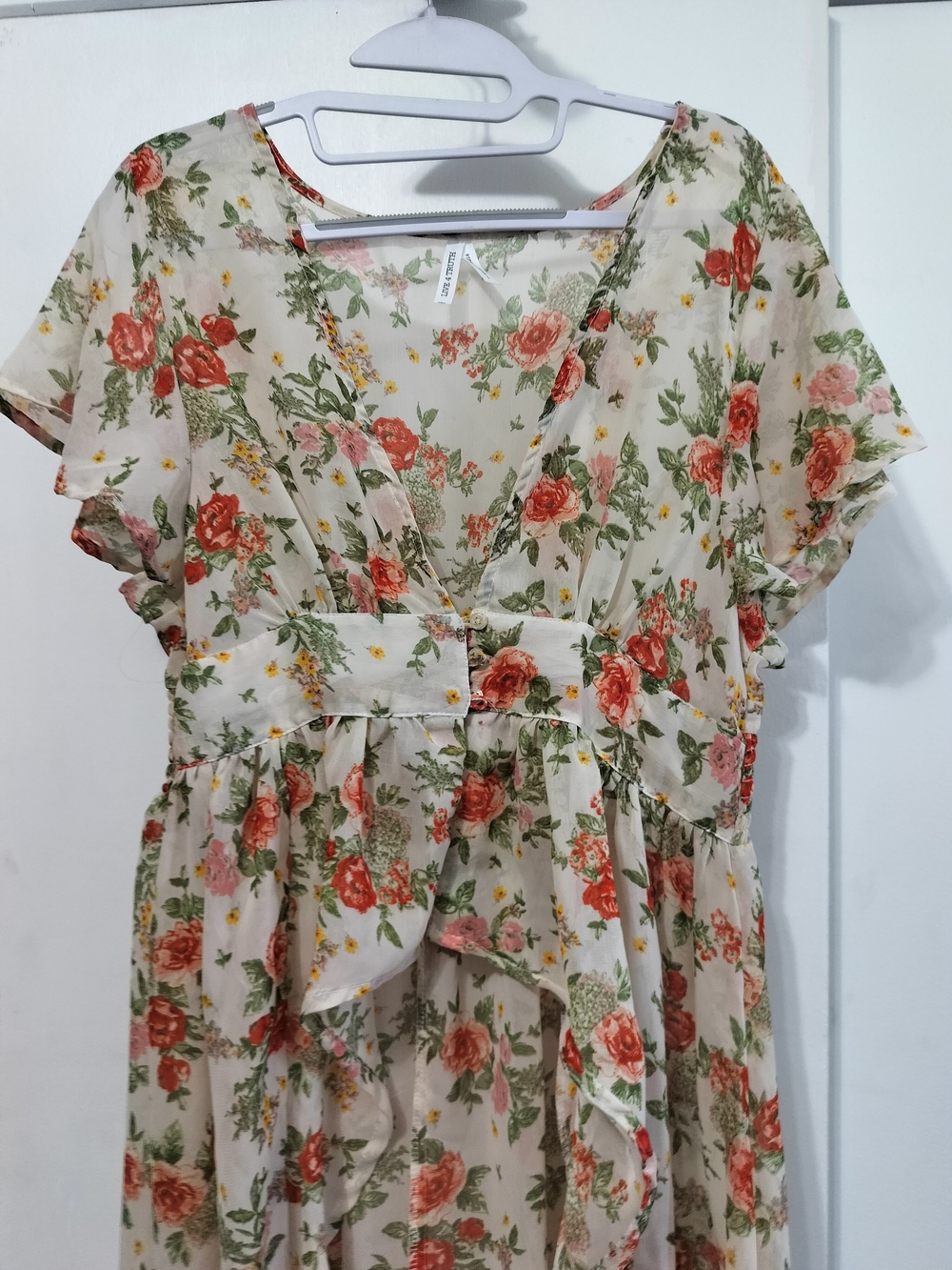 Live 4 Truth Cream Tunic with Orange Rose Print